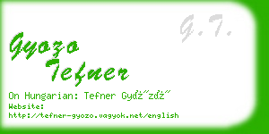 gyozo tefner business card